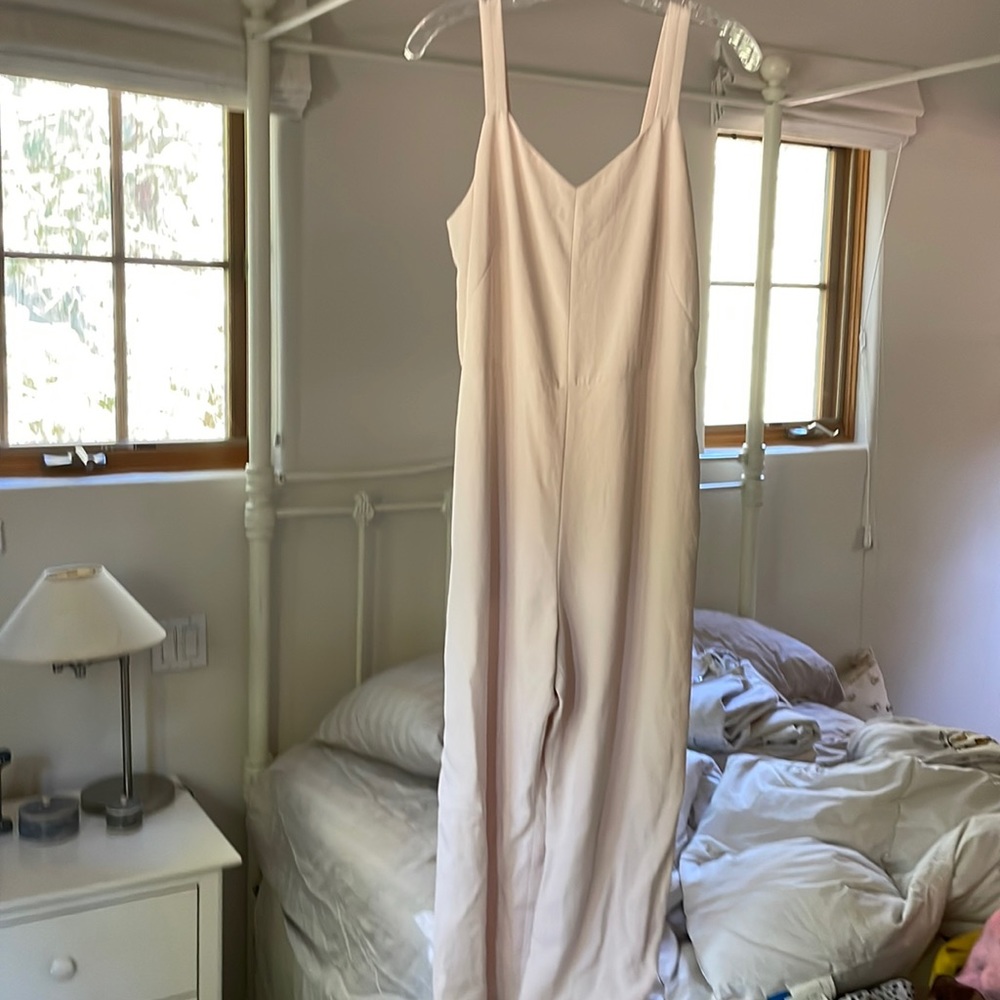 Everlane Cream Baby Pink Jumpsuit
